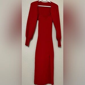 Size medium red maxi dress